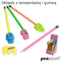Opakowanie Ołówek temperówką i gumką (36szt)