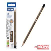 Opakowanie Ołówek trójkątny 4B 12szt MILAN