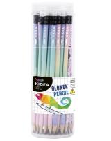 Opakowanie Ołówek trójkątny z gumką  Display 48 sztuk mix