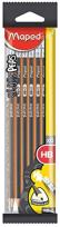 Opakowanie Ołówek z gumką Blackpeps HB 6szt MAPED