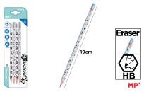 Opakowanie Ołówek z gumką HB 4szt Panda