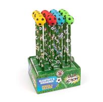 Opakowanie Ołówek z gumką piłka nożna display