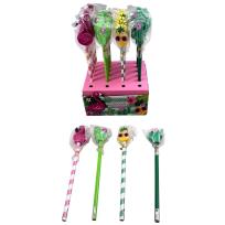 Opakowanie Ołówek z gumką Tropiki MIX (24szt)