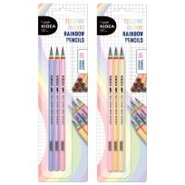 Opakowanie Ołówki tęczowe 3szt mix KIDEA