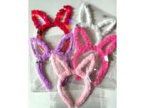 Opakowanie Opaska pluszowa na włosy królik ze światłem MIX