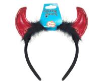 Opakowanie Opaska rogi diabełka z futerkiem