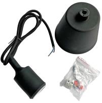 Opakowanie Oprawka silikonowa z kablem 90cm w oplocie czarna