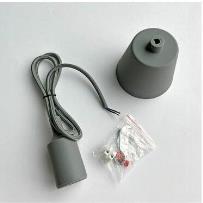 Opakowanie Oprawka silikonowa z kablem 90cm w oplocie szara