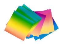 Opakowanie Origami tęczowe 100g 15x15cm 50 ark