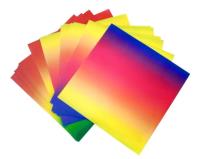 Opakowanie Origami tęczowe 100g 20x20cm 50 ark