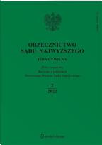 Okładka książki Orzecznictwo Sądu Najwyższego 2/2022