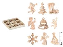 Opakowanie Ozdoby drewniane 3cm 27szt