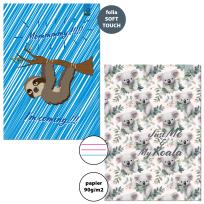 Opakowanie Paczka zeszyt A4 32k. 3-linie kolor BFF mix pakiet 5 sztuk