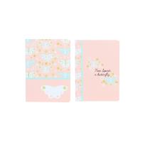 Opakowanie Paczka zeszyt A5 48k.kratka Butterflies mix pakiet 5 sztuk