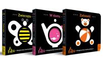 Okładka książki Pakiet A kuku. Książeczka kontrastowa. W domu / Zabawki / Zwierzęta