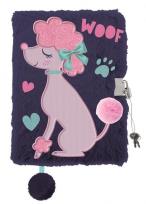 Opakowanie Pamiętnik A5 Włochacz z kłódką 3D My Little Friend Lady Poodle 96 k.