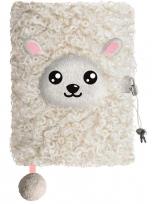 Opakowanie Pamiętnik A5 Włochacz z kłódką 3D My Little Friend Sheep 96 k.