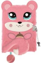 Opakowanie Pamiętnik A5 Włochacz z kłódką 3D Squirrel 96 k.