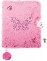 Opakowanie Pamiętnik A5 Włochacz z kłódką My Little Friend Shiny Butterfly 96 k.