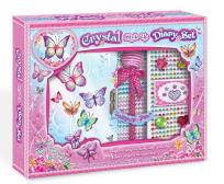 Opakowanie Pamiętnik do dekorowania z kryształkami Motylki