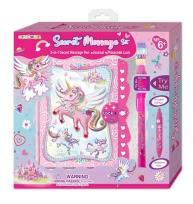 Opakowanie Pamiętnik na szyfr z niewidzialnym długopisem Jednorożec