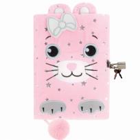 Opakowanie Pamiętnik pluszowy z kłódką Kotek DERFORM