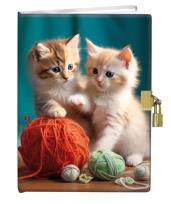 Opakowanie Pamiętnik z kłódką 13x18cm Kotki 60K gładki