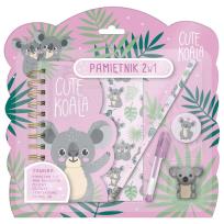 Opakowanie Pamiętnik z kłódką 2w1+ zestaw przyborów Koala 10