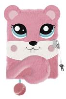 Opakowanie Pamiętnik z kłódką 3D włochacz A5 96k Squirrel