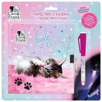 Opakowanie Pamiętnik z kłódką + sekretny pisak Cleo i Frank