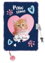 Opakowanie Pamiętnik z kłódką włochacz A5 96k Ginger Kitty MY LITTLE FRIEND