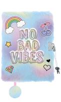 Opakowanie Pamiętnik z kłódką włochacz A5 96k GOOD VIBES