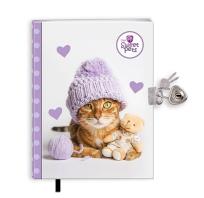 Opakowanie Pamiętnik z zakładką i kłódką The sweet pets Kot