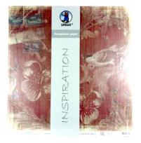 Opakowanie Papier do scrapbookingu Kwiaty i ptaki 5 arkuszy