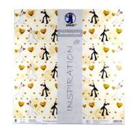 Opakowanie Papier do scrapbookingu ślubne 1 5 arkuszy