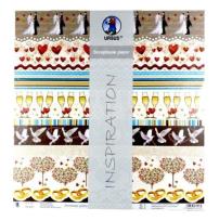 Opakowanie Papier do scrapbookingu ślubne 3 5arkuszy