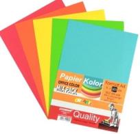 Opakowanie Papier kolorowy A4 5x100 arkuszy