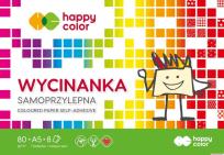 Opakowanie Papier kolorowy A5 samoprzylepny Happy Color pakiet 10sztuk