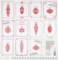 Opakowanie Papier ozdobny Balls and trees 30,5x30,5cm 180g 5 arkuszy edycja limitowana