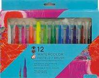 Opakowanie Pastele akwarelowe 12 kolorów + pędzelek