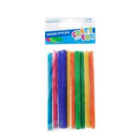 Opakowanie Patyczki drewniane kolorowe 10szt