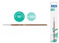 Opakowanie Pędzel okrągły z włosia koziego seria 101 nr 000 Milan 1 szt. na blistrze