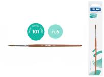 Opakowanie Pędzel okrągły z włosia koziego seria 101 nr 6 Milan 1 szt. na blistrze