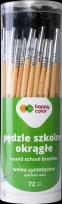 Opakowanie Pędzel szkolny okrągły 2, 6, 10 mix (72szt)