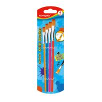 Opakowanie Pędzle KEYROAD, 4szt., blister, mix kolorów