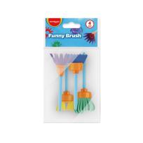 Opakowanie Pędzle KEYROAD, 4szt., kreatywne, zawieszka, mix kolorów