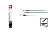 Opakowanie Pędzle syntetyczne 3szt