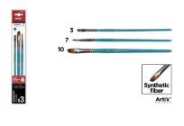 Opakowanie Pędzle syntetyczne 3szt