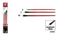 Opakowanie Pędzle syntetyczne 3szt