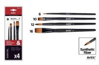 Opakowanie Pędzle syntetyczne 4szt